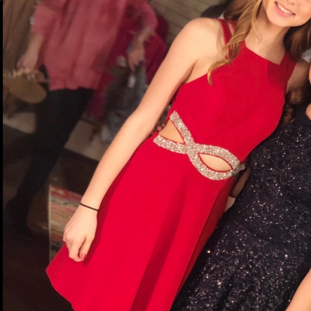 Red dress